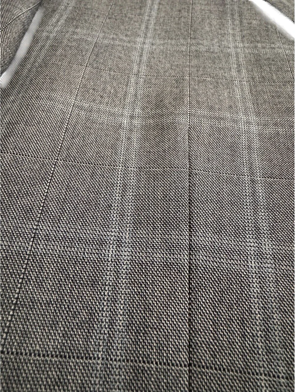 Michael Kors Sport Coat Mens 48R Blazer Jacket Gray Plaid Windowpane 2 Button